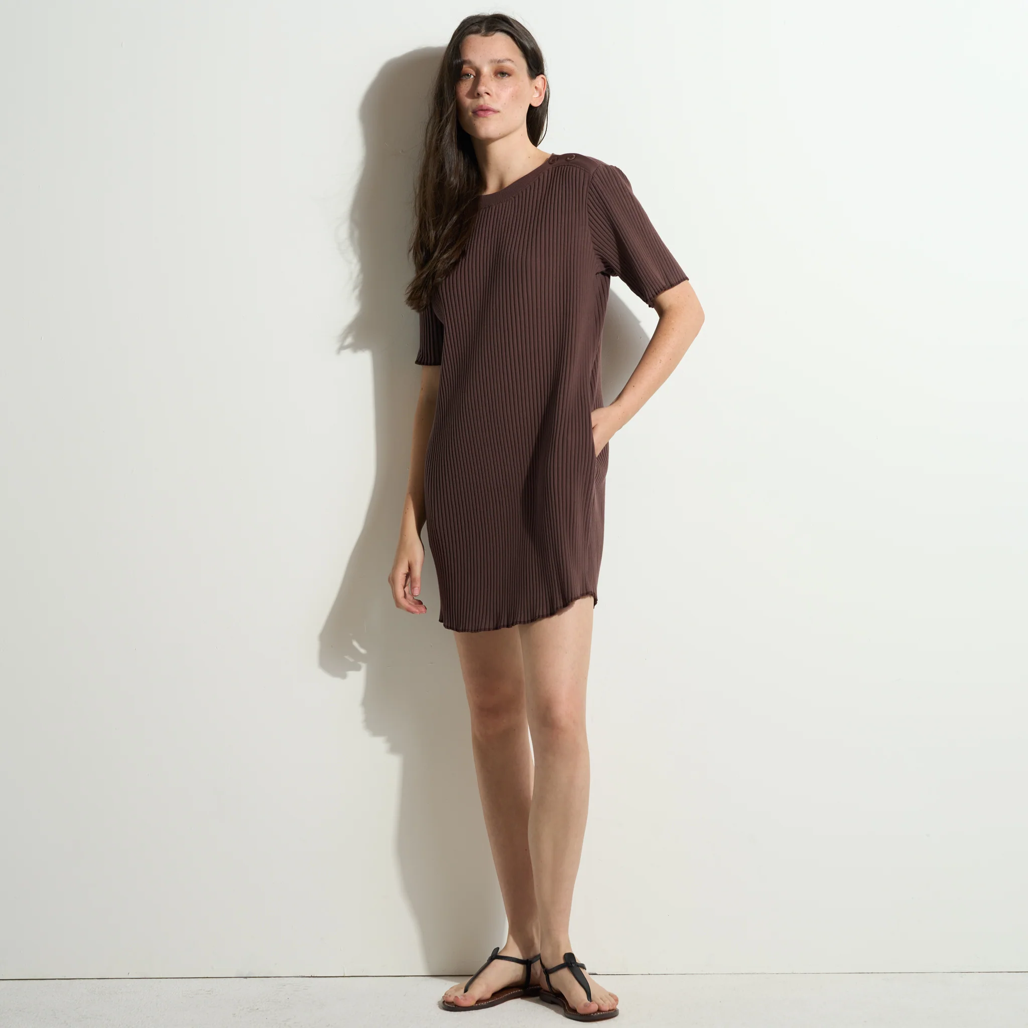 Alison Rib T-Shirt Dress - Image 13