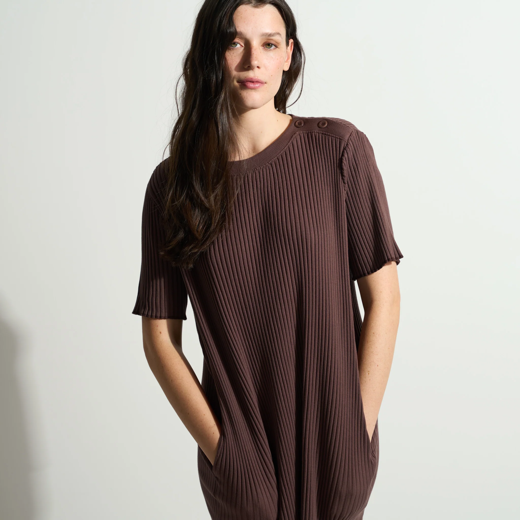 Alison Rib T-Shirt Dress - Image 16