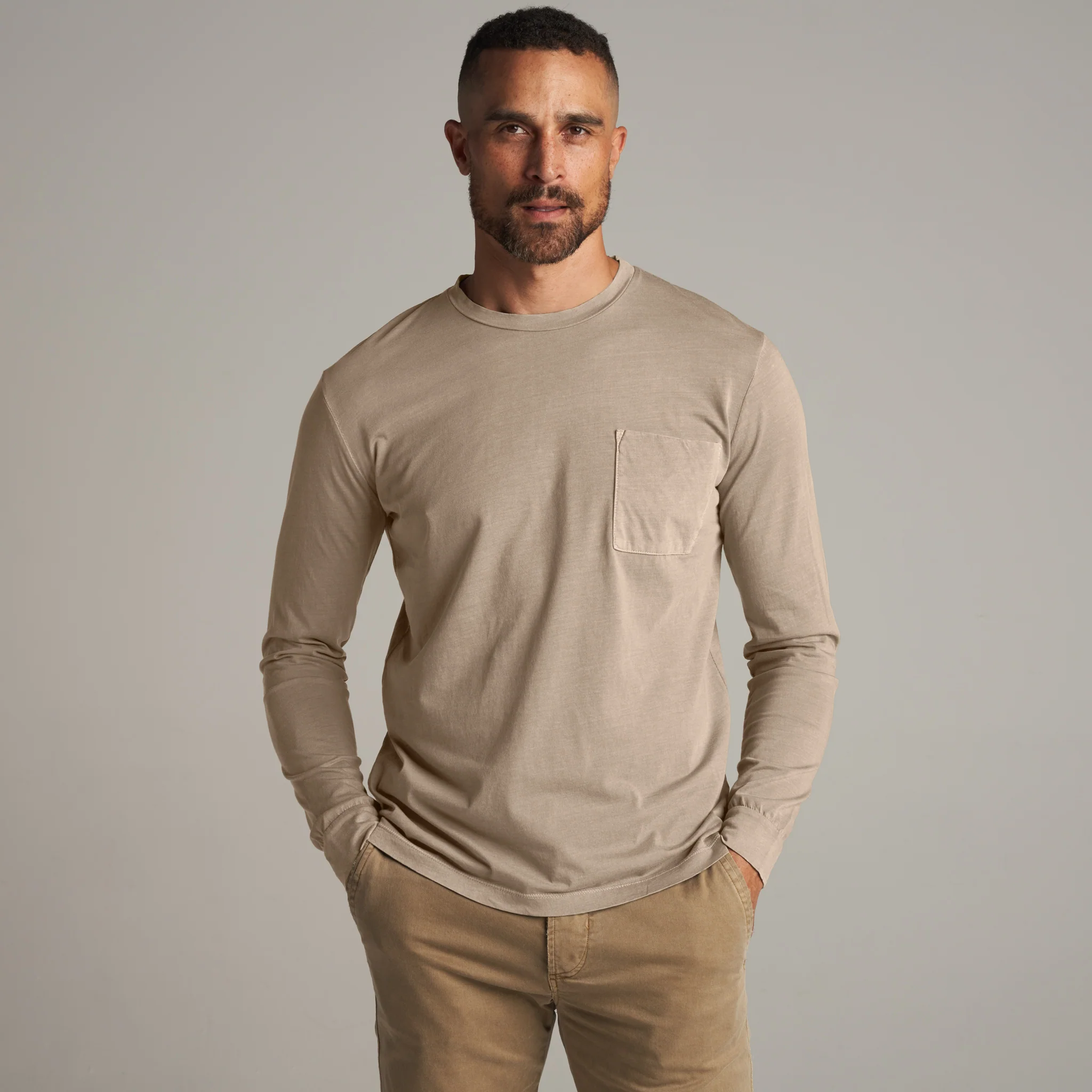 Asher Long Sleeve Pocket Tee - Image 5