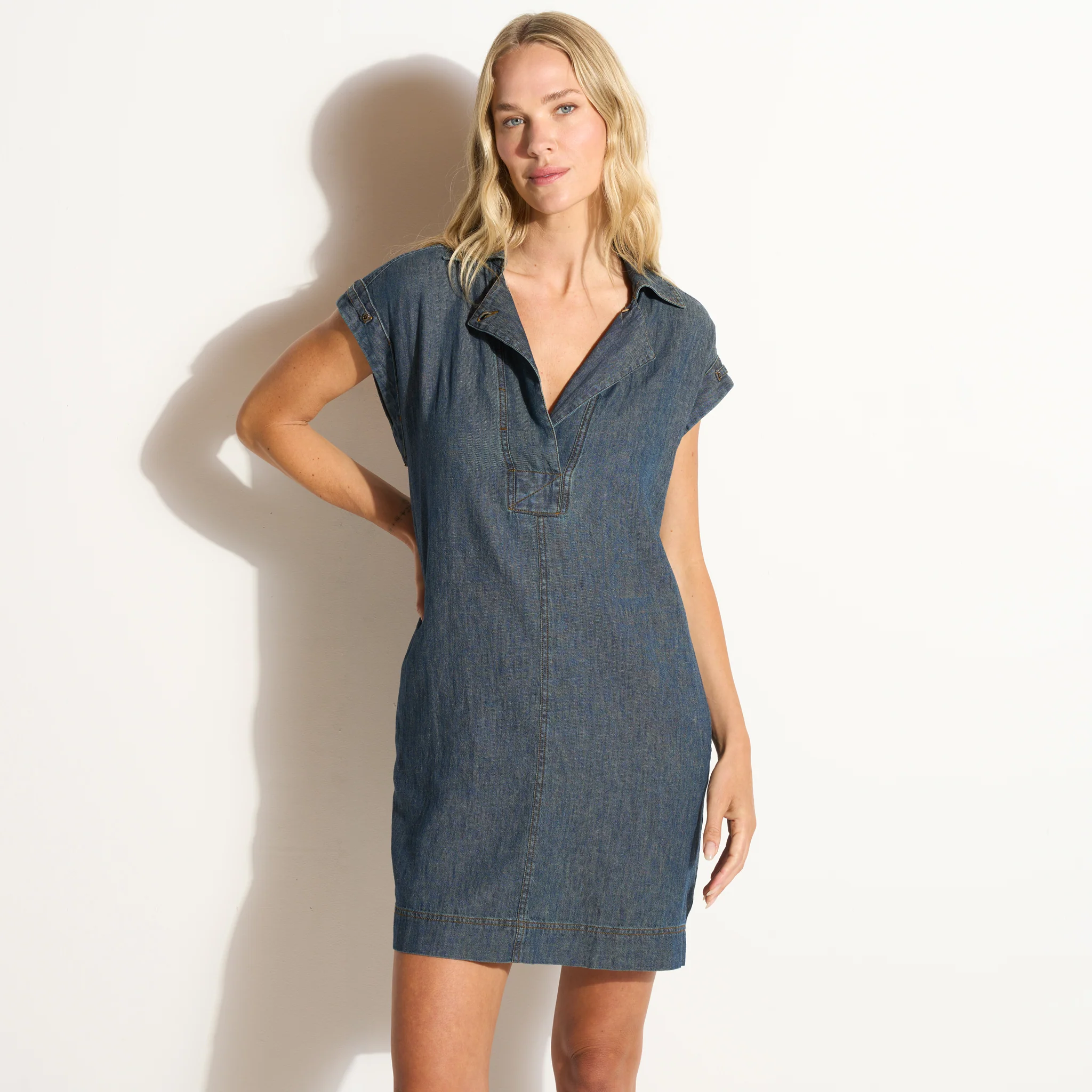 Blake Japanese Fluid Denim Dress - Image 7