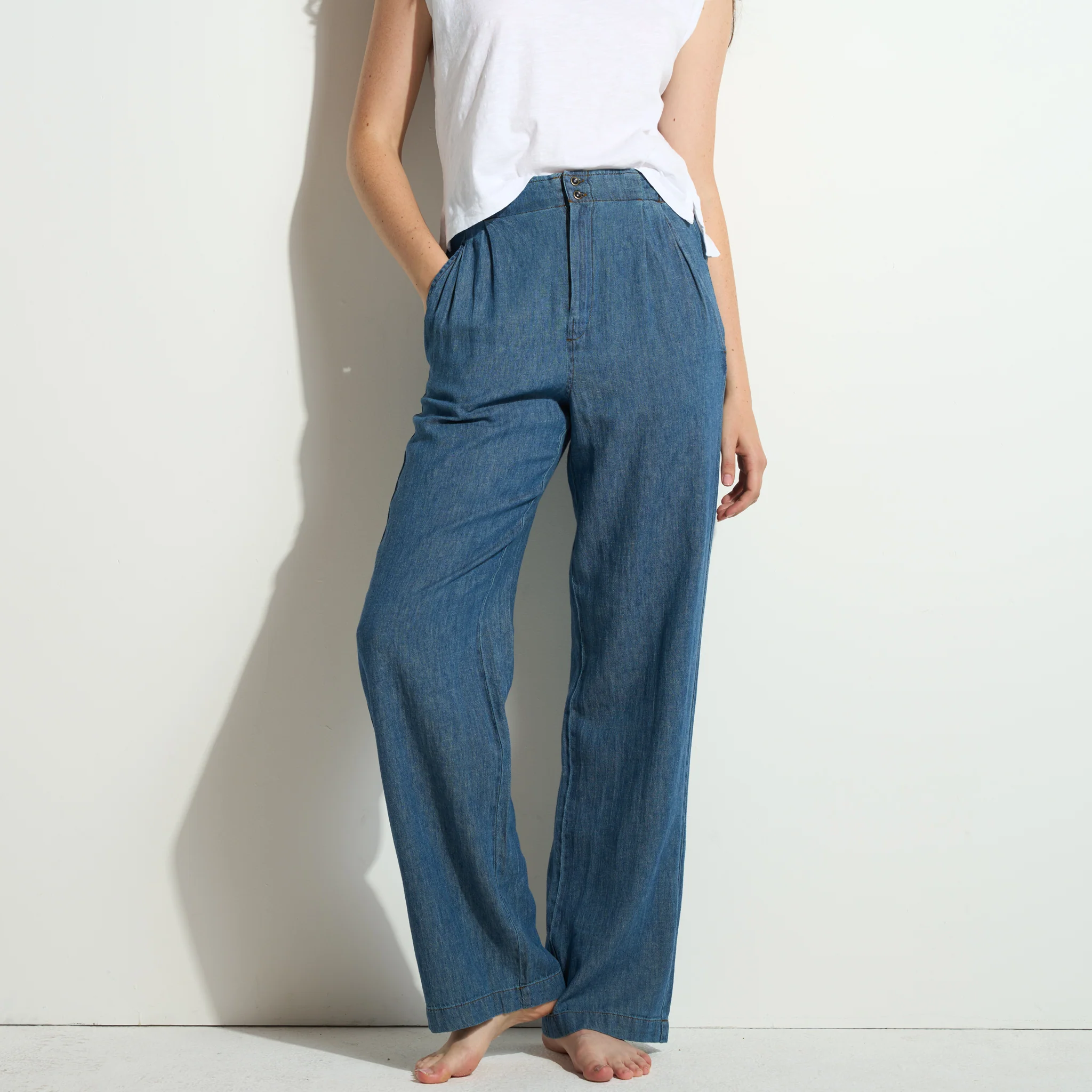 Cameron Japanese Fluid Denim Pant - Image 3