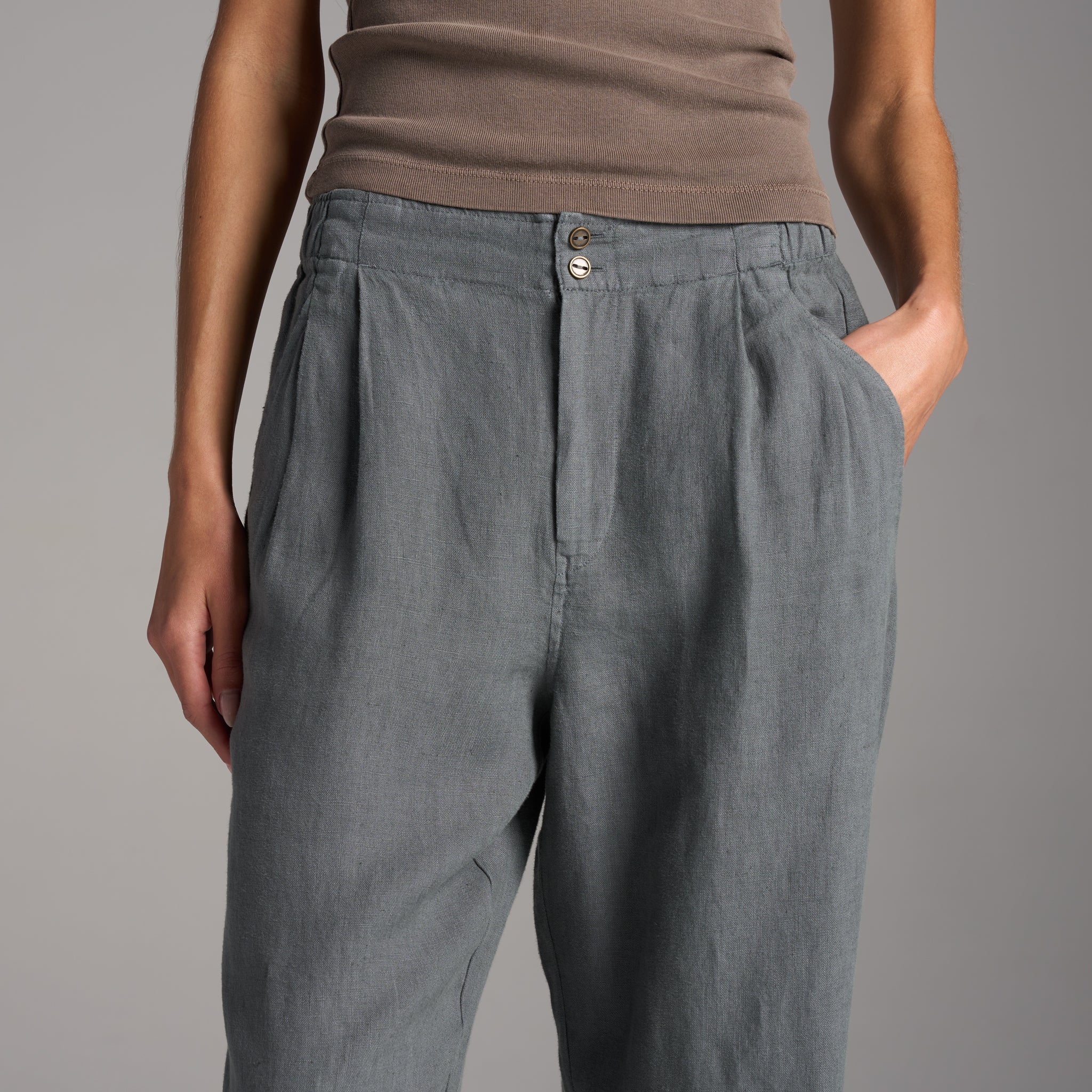Cameron Wide Leg Linen Pant - Image 10