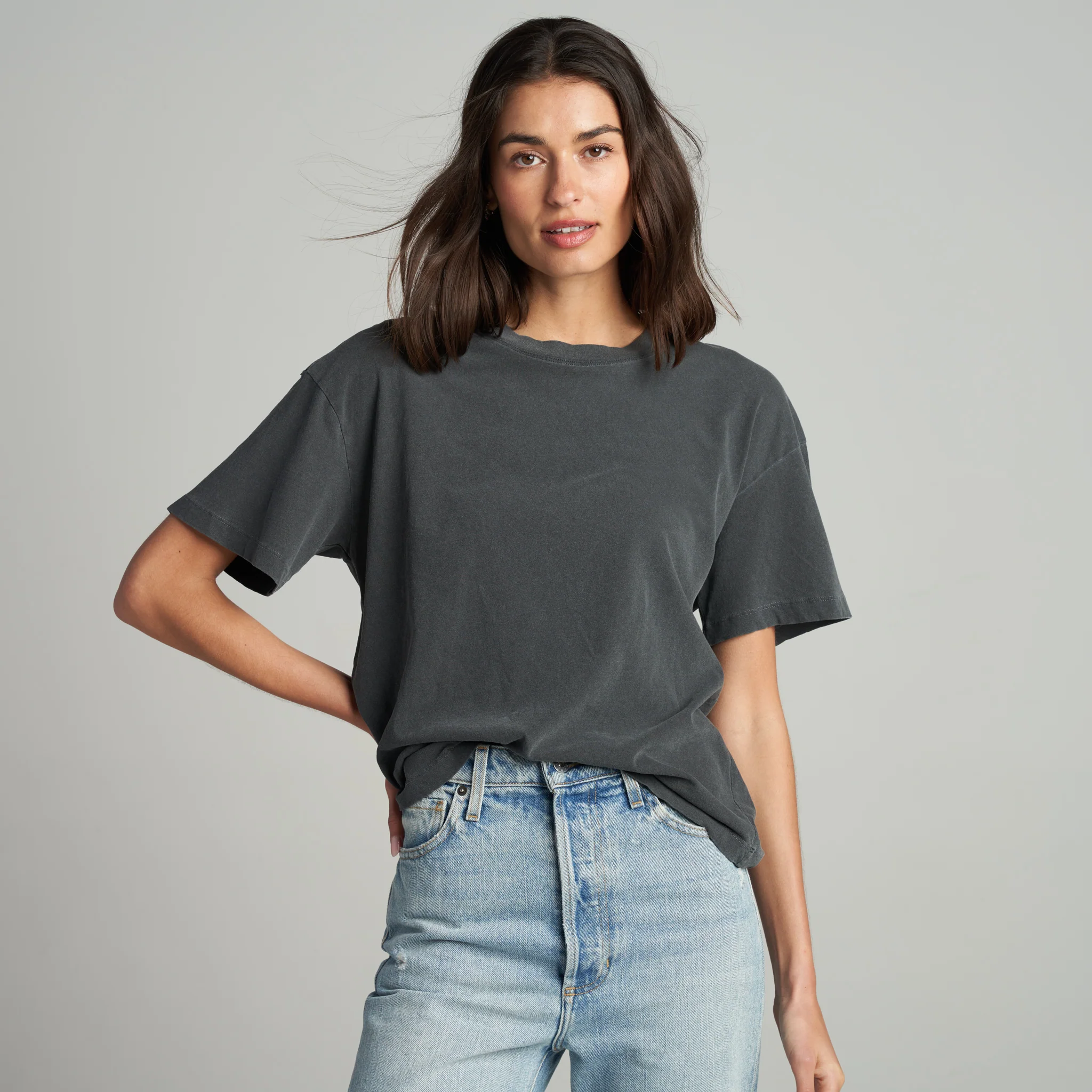 Claire Oversized Crewneck Tee - Image 12