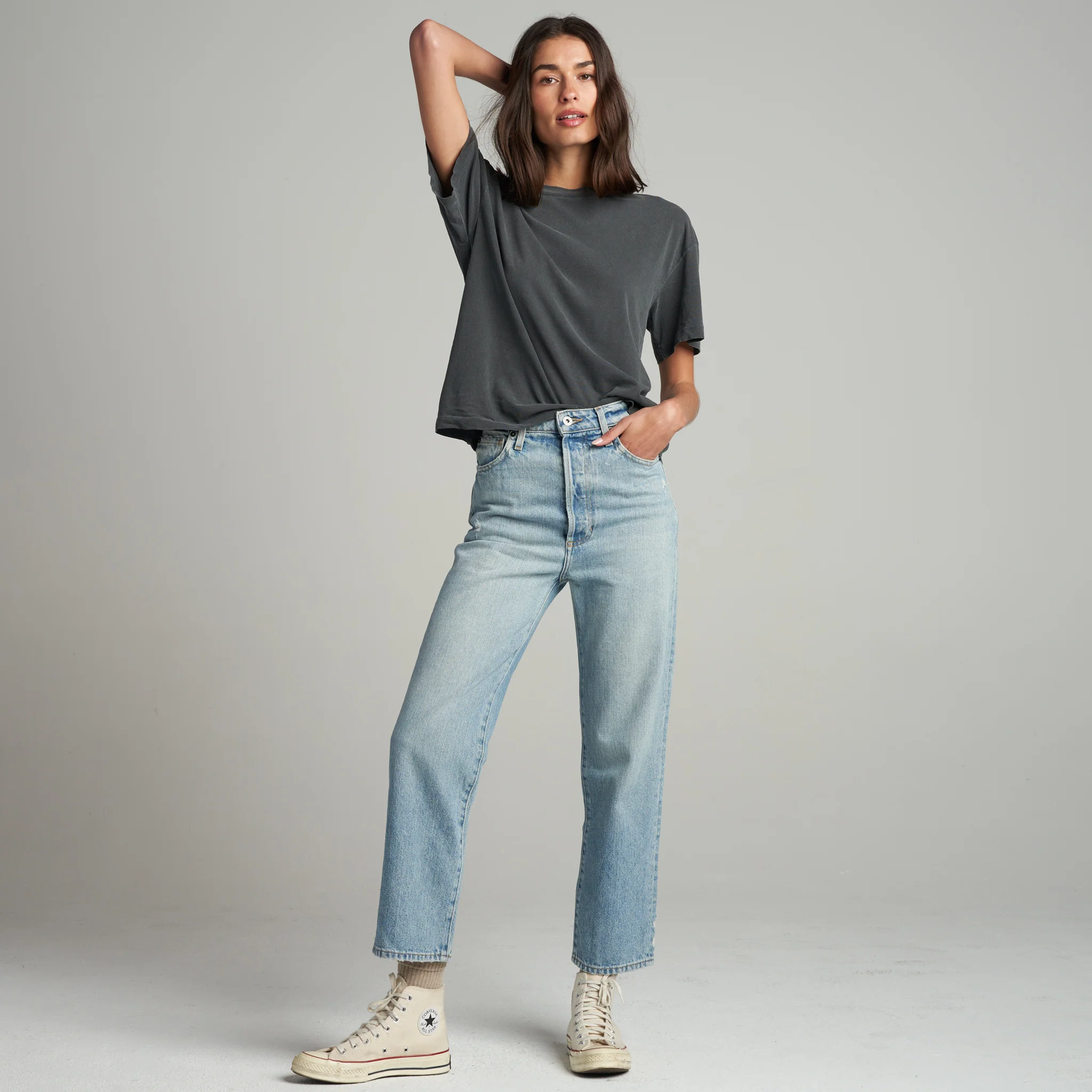 Claire Oversized Crewneck Tee - Image 13