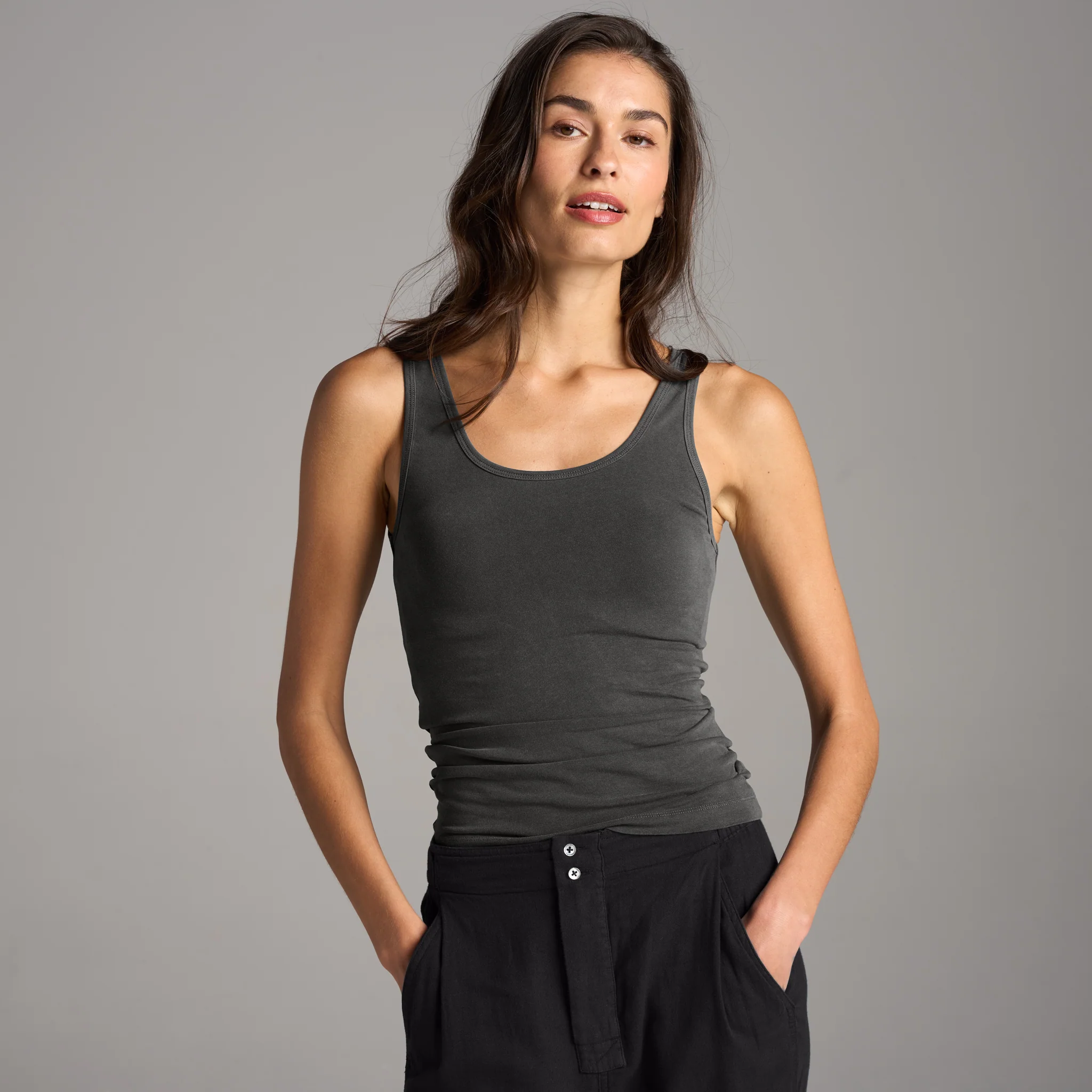 Delphine Scoop Neck Tank - Image 6