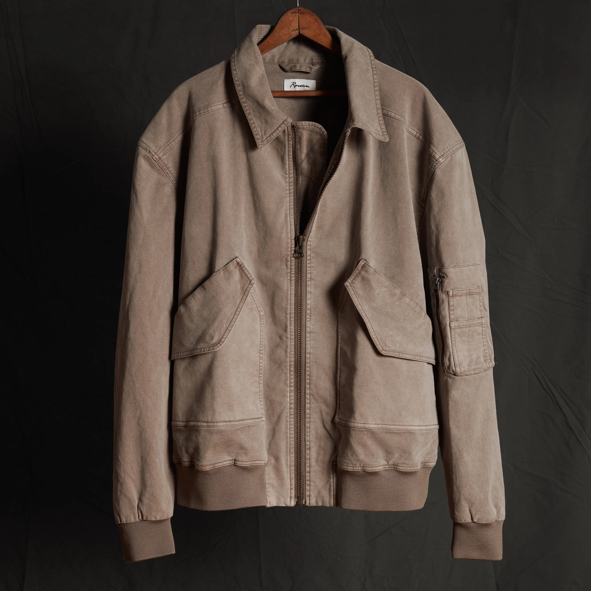 Dillon Mid-Century Twill Bomber Jacket - Image 6
