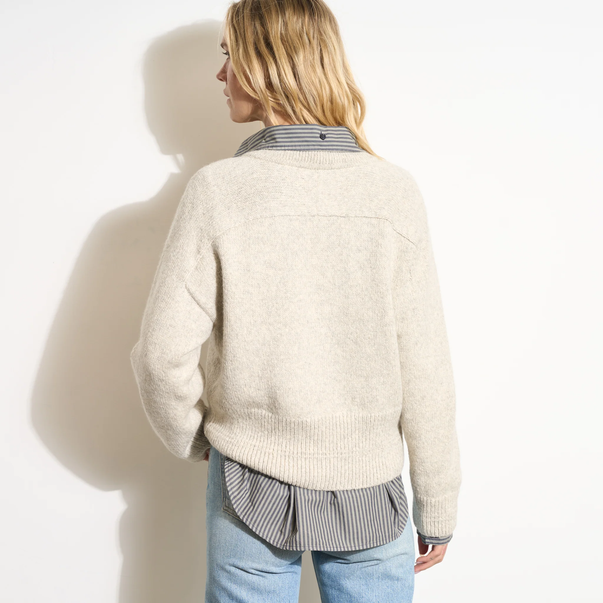 Eden Deep V Neck Sweater - Image 6
