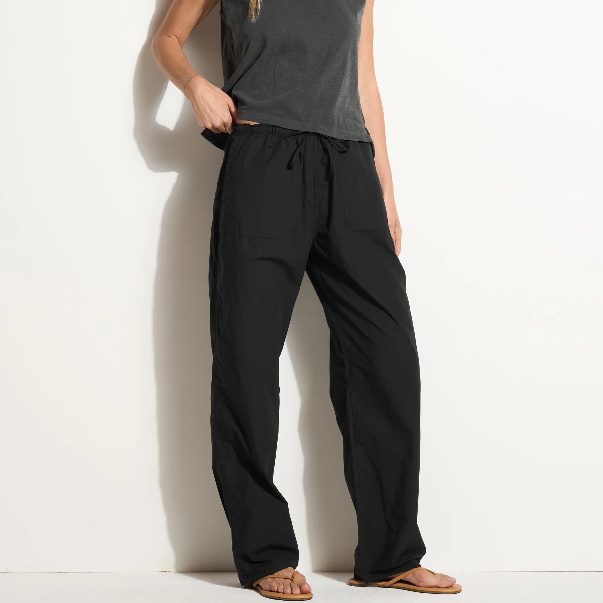 Eleanor Mid-Rise Poplin Pant - Image 11
