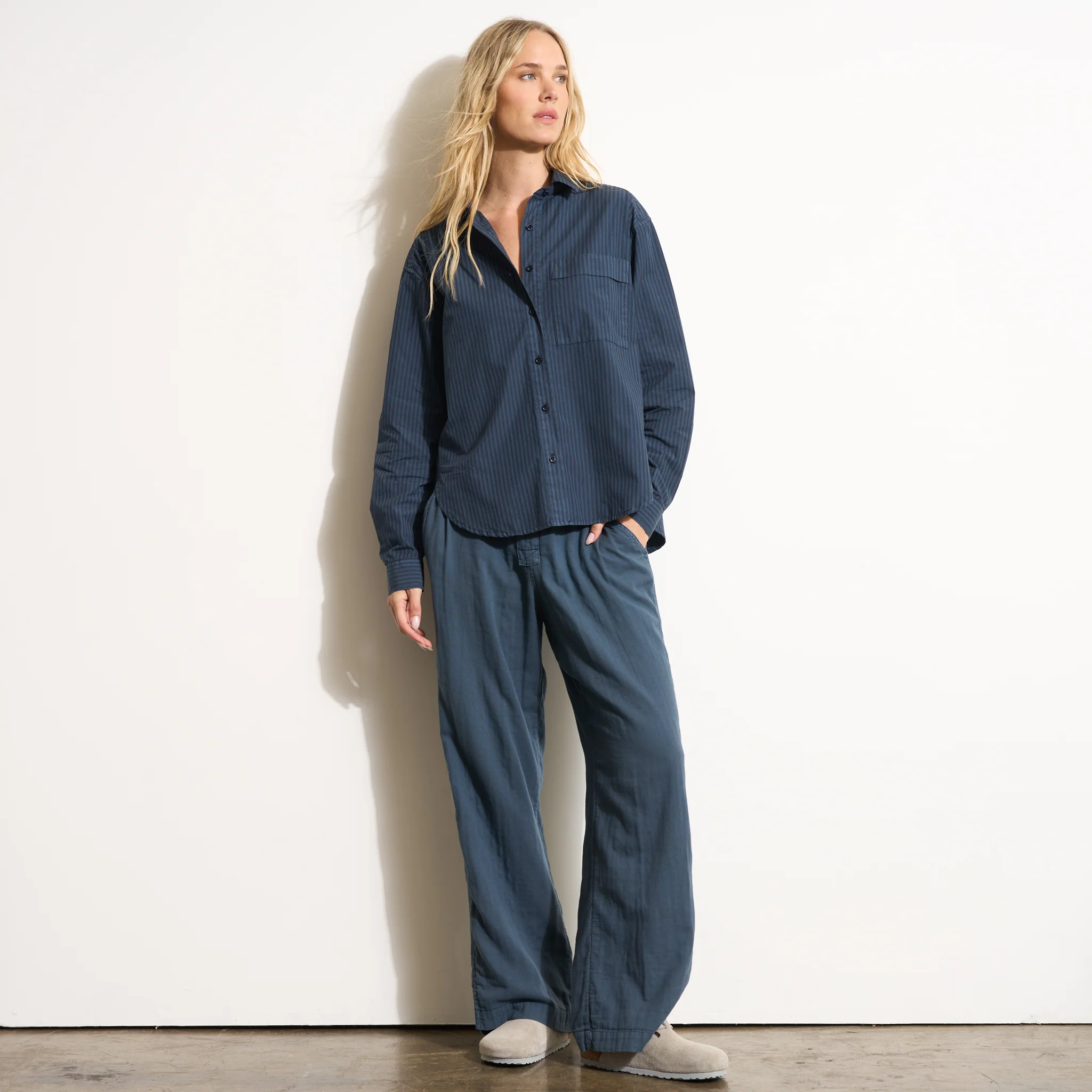 Elliott Oversized Stripe Poplin Shirt - Image 3