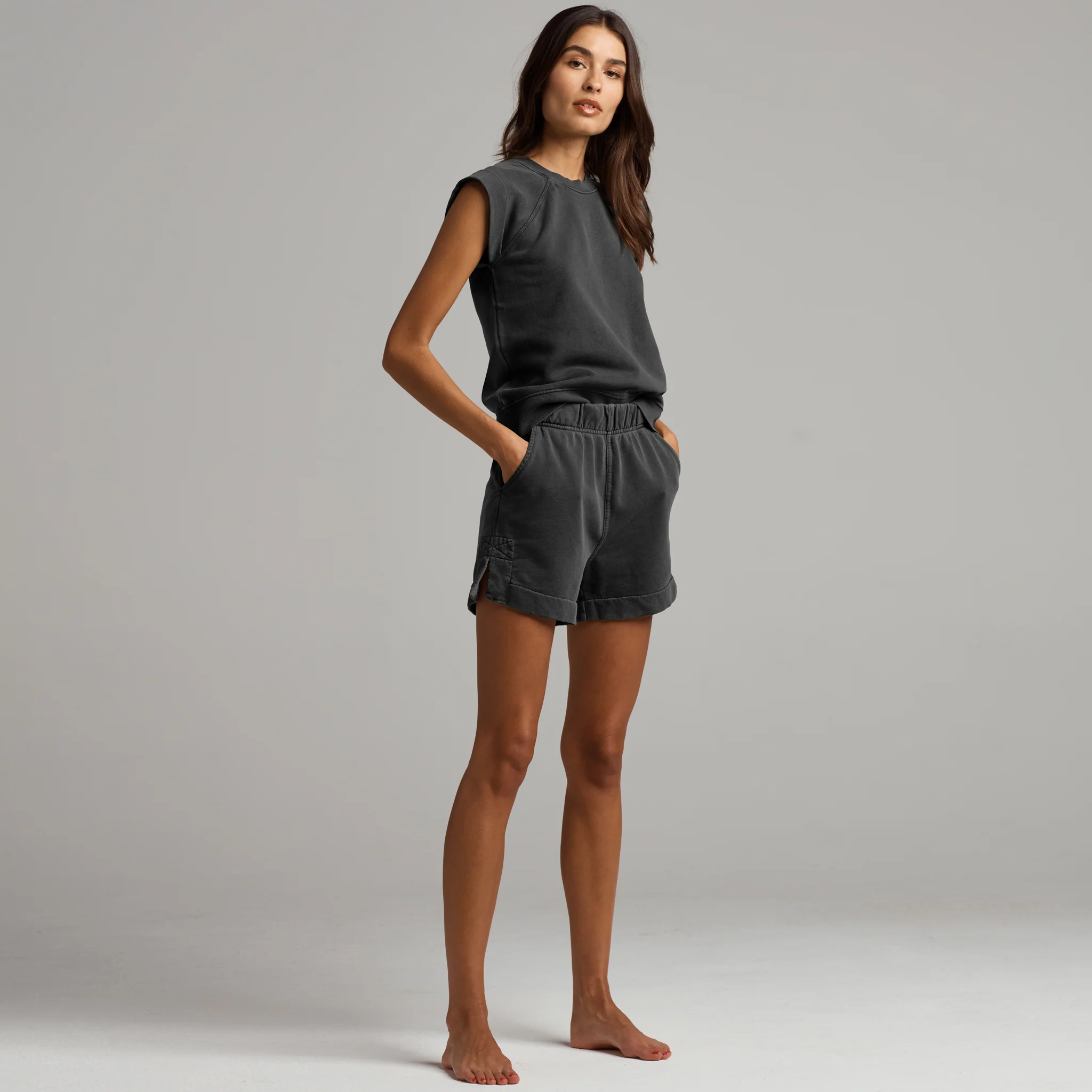Estelle Cap-Sleeve Raglan Terry Sweatshirt - Image 12