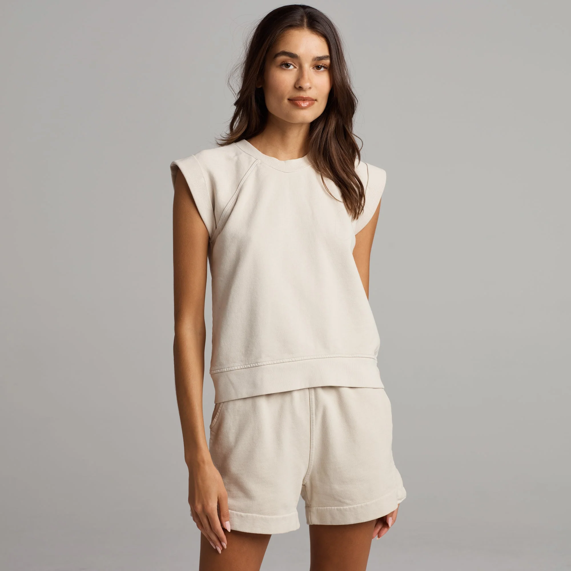 Estelle Cap-Sleeve Raglan Terry Sweatshirt - Image 14