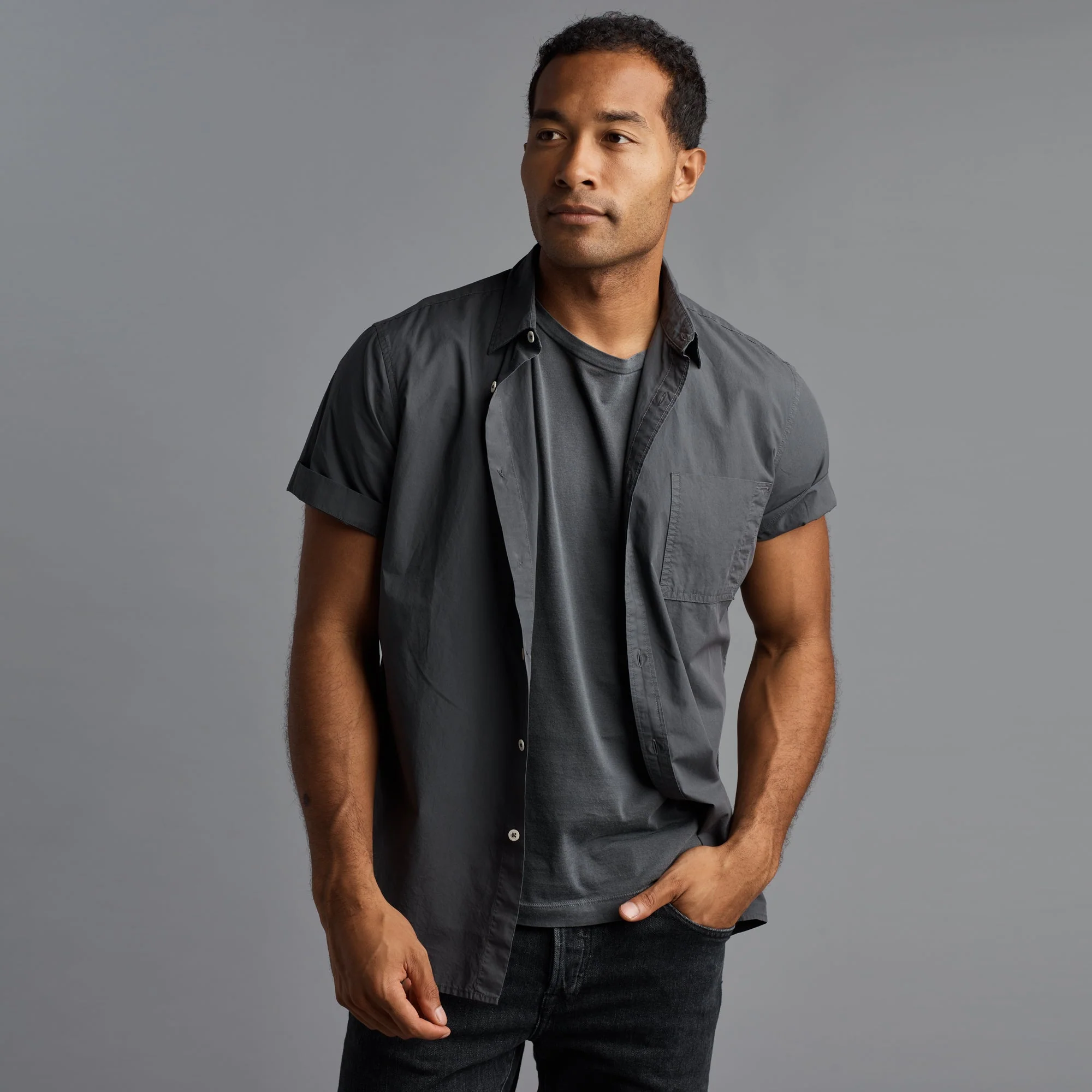 Houston Short Sleeve Poplin Shirt - Image 2