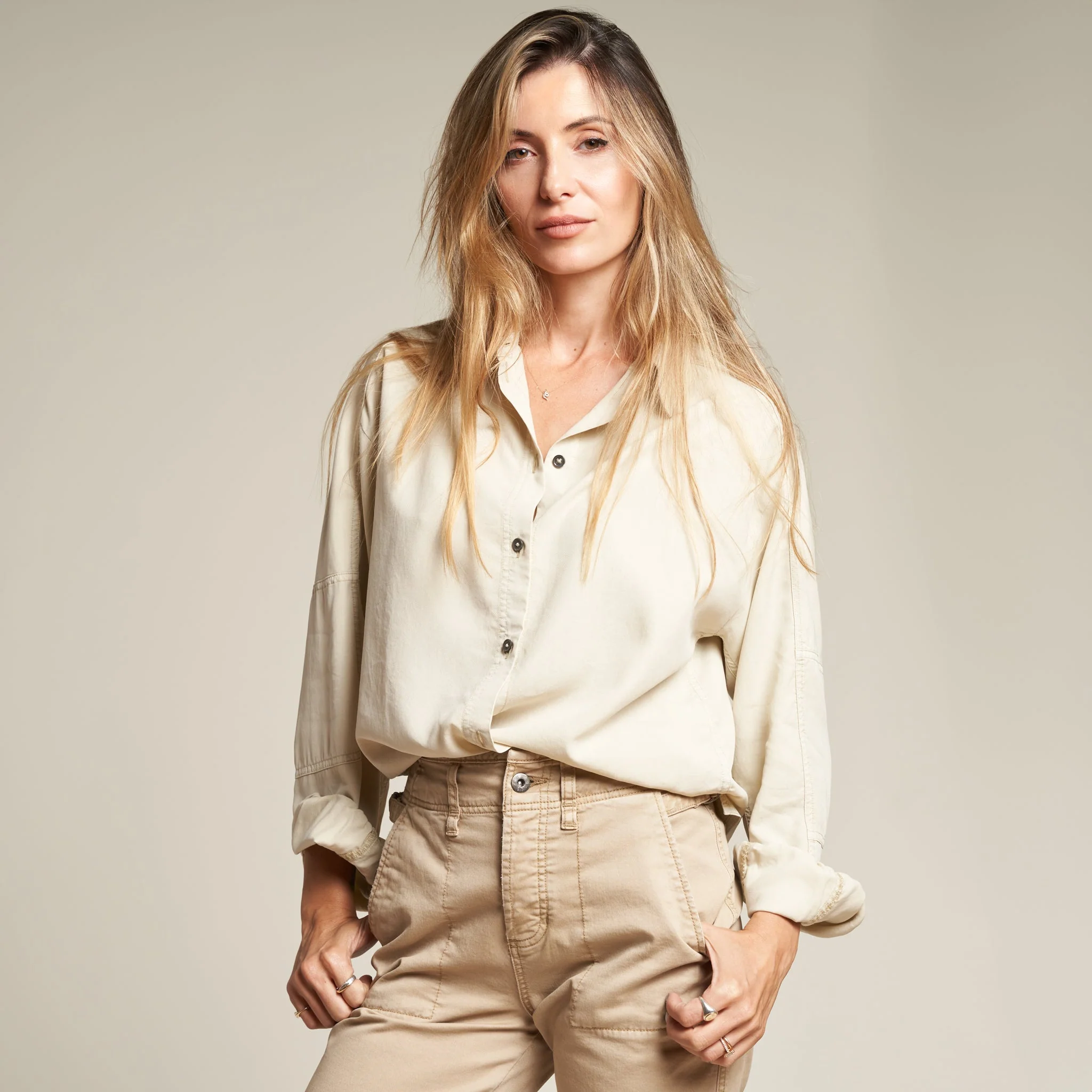 Joan Drape Twill Top - Image 4