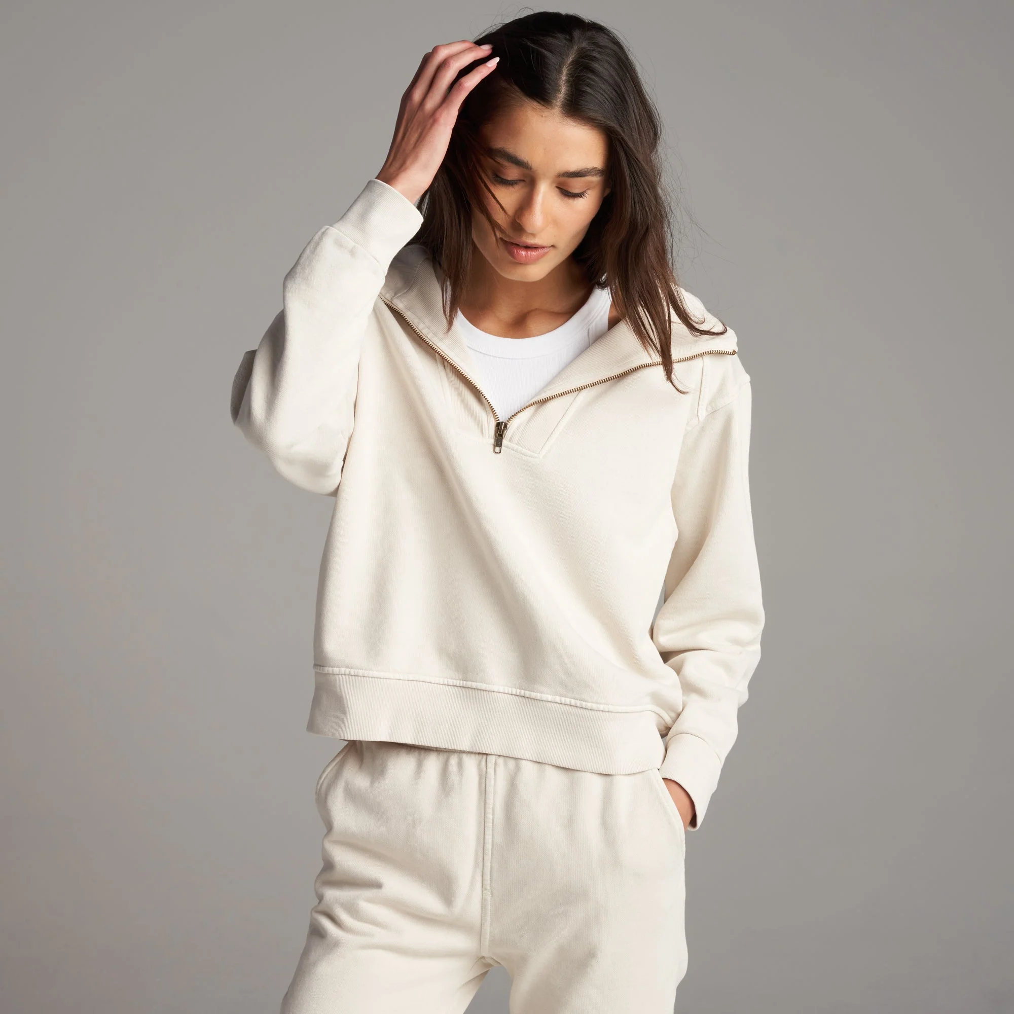 Josephine Quarter Zip Pullover Hoodie - Image 6