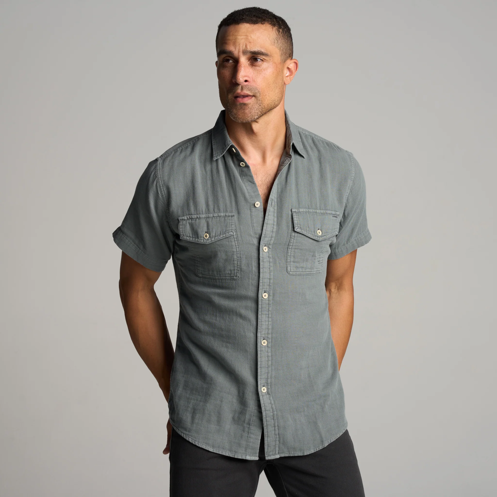 Leeds Cotton Gauze Short Sleeve Shirt - Image 12