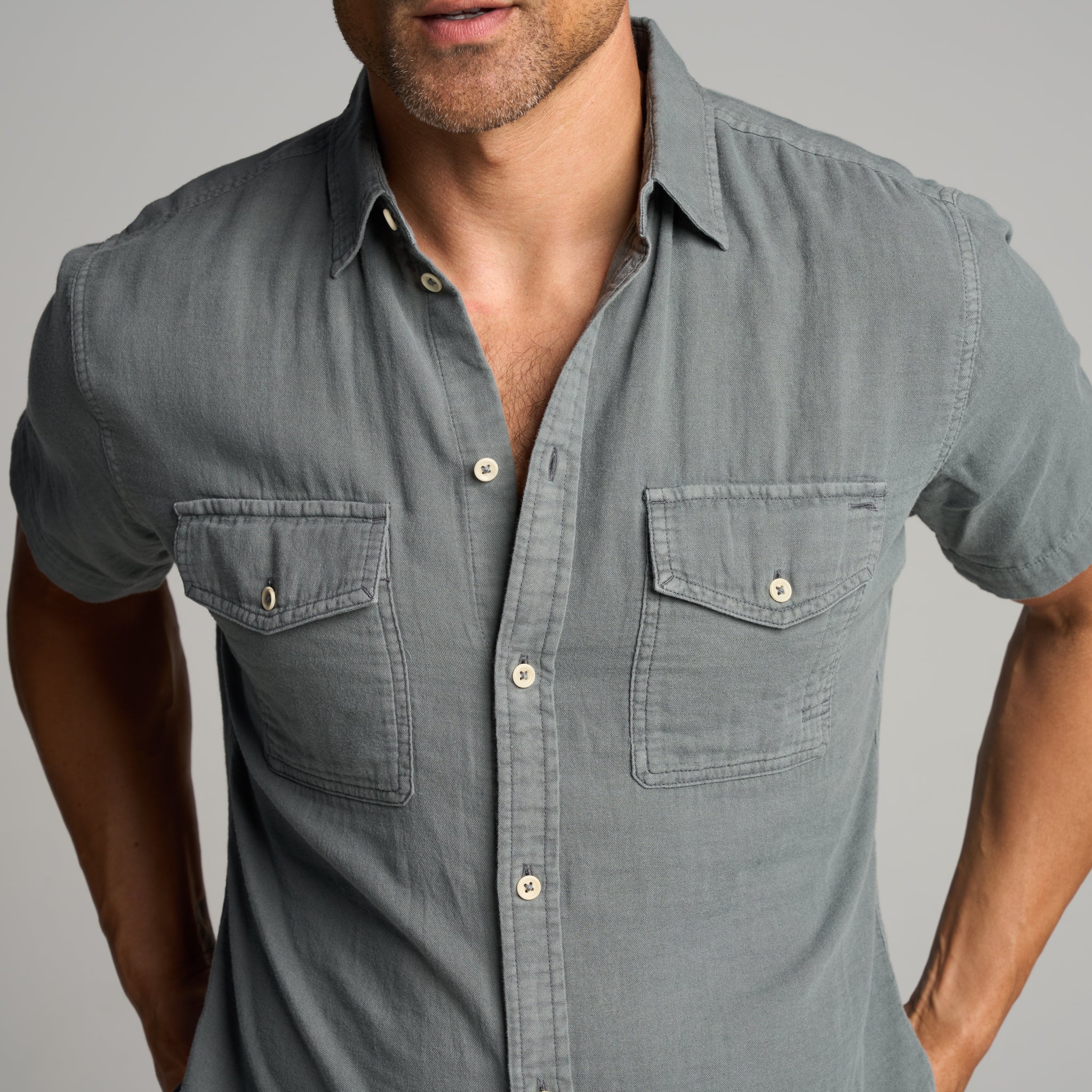 Leeds Cotton Gauze Short Sleeve Shirt - Image 13
