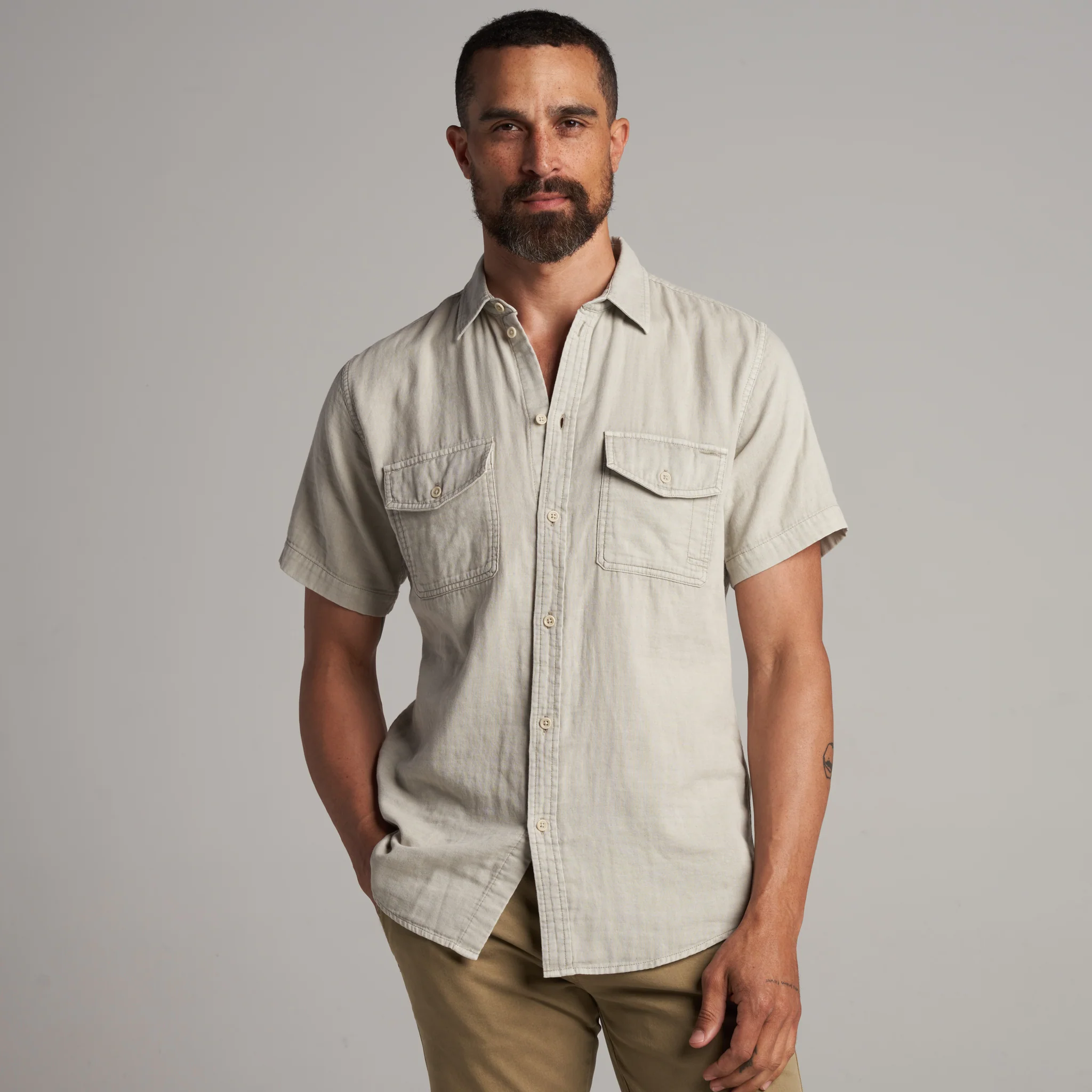 Leeds Cotton Gauze Short Sleeve Shirt - Image 14