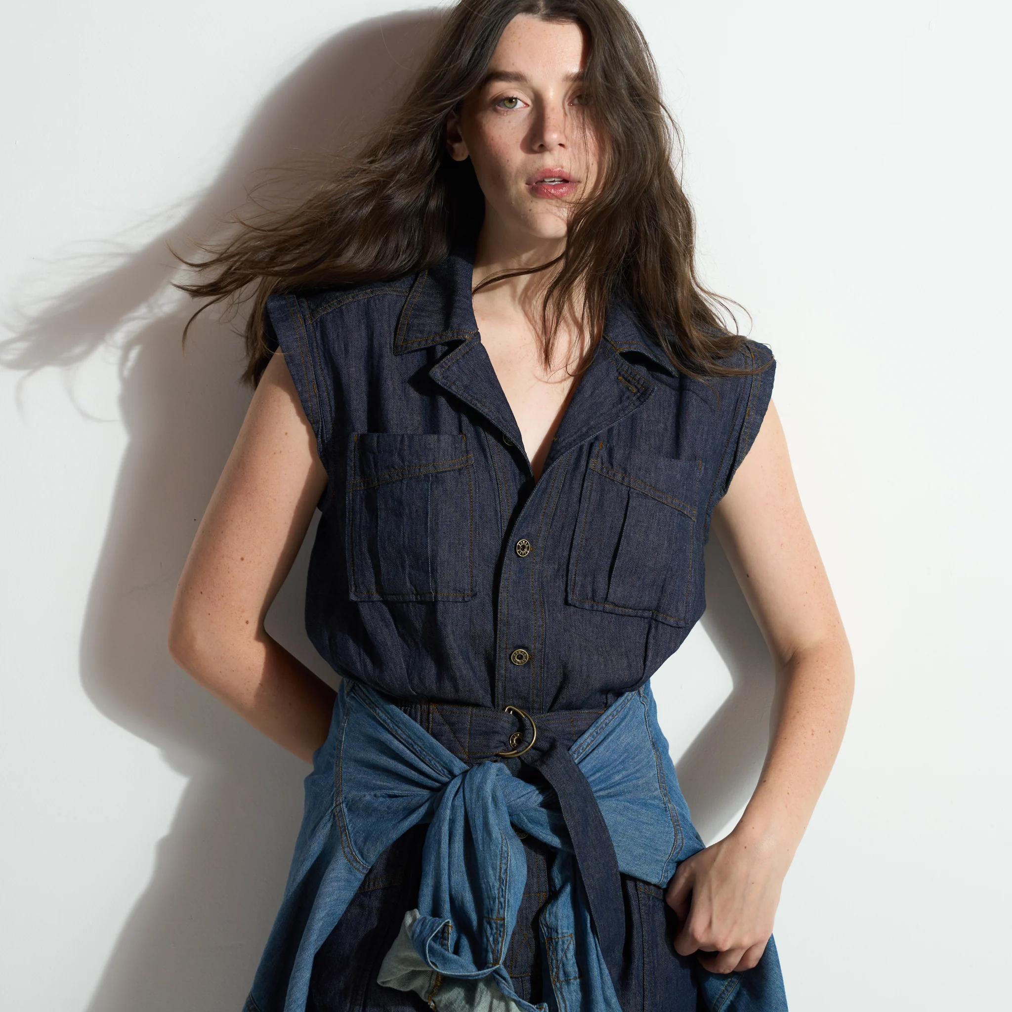 Lincoln Japanese Fluid Denim Jumpsuit - Image 10