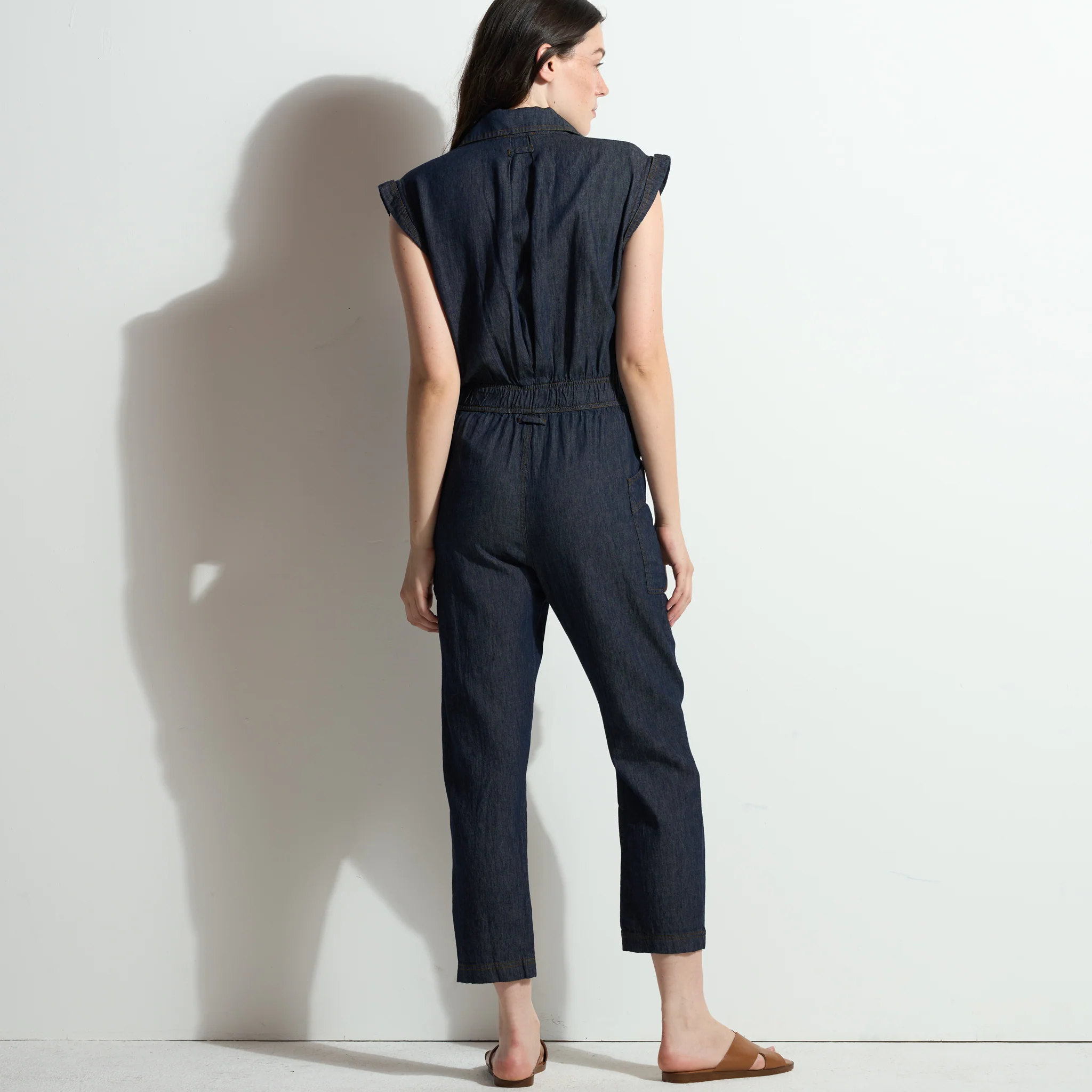 Lincoln Japanese Fluid Denim Jumpsuit - Image 9