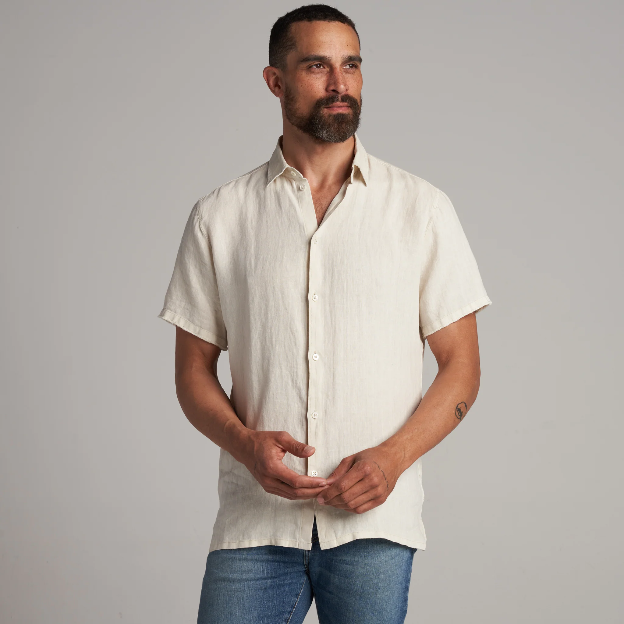 Lyons Short Sleeve Linen Shirt - Image 12