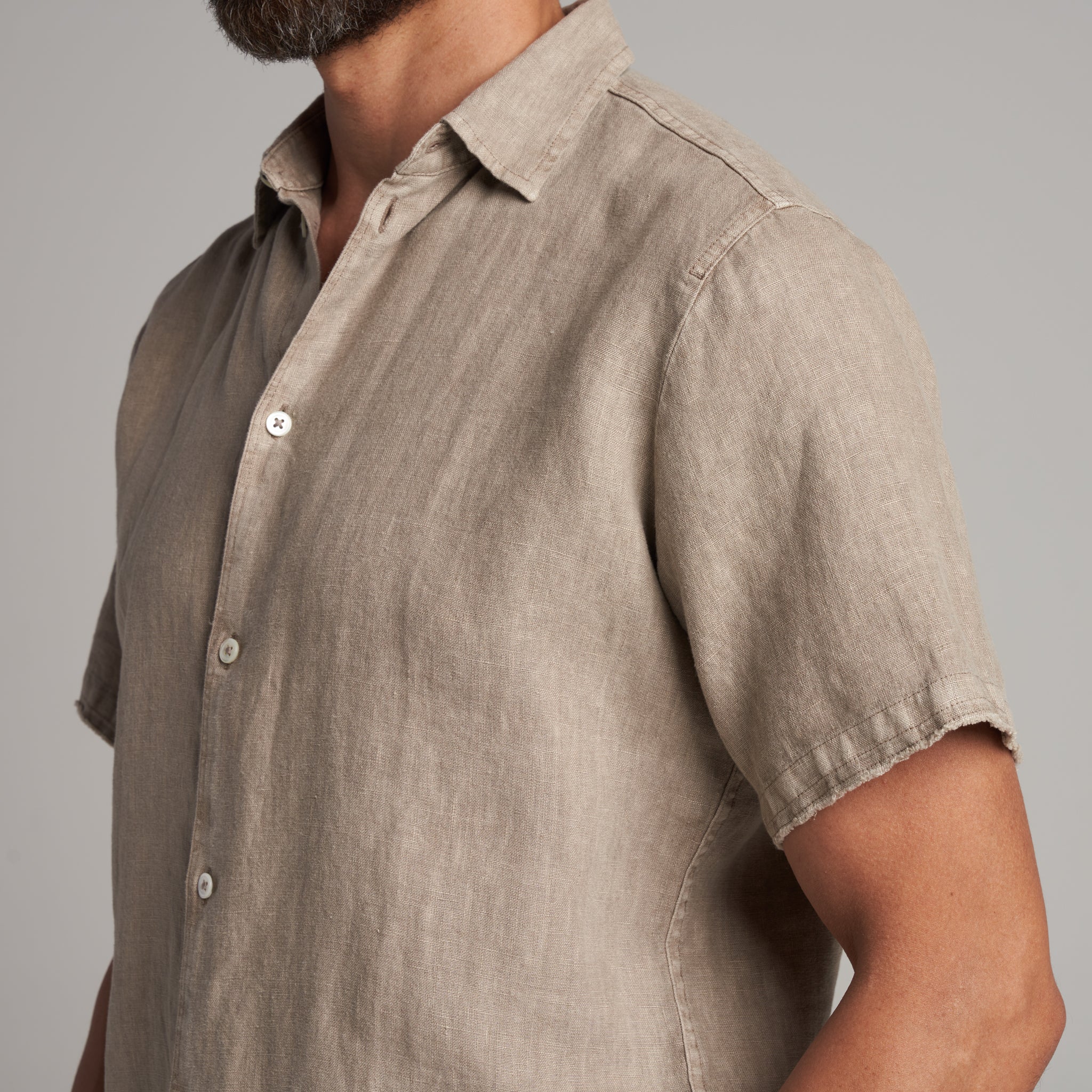 Lyons Short Sleeve Linen Shirt - Image 6