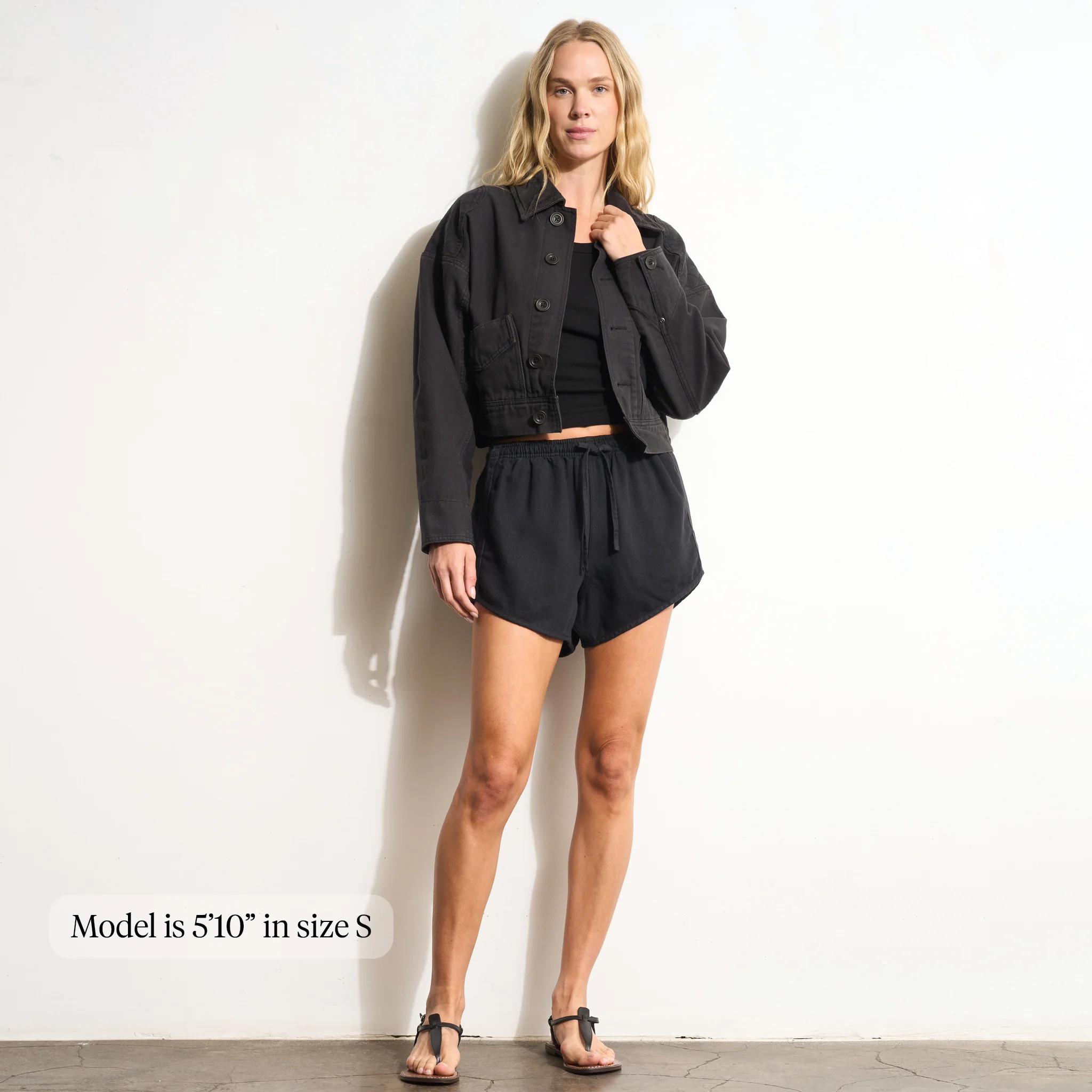 Milo Drape Denim Twill Rec Short - Image 7