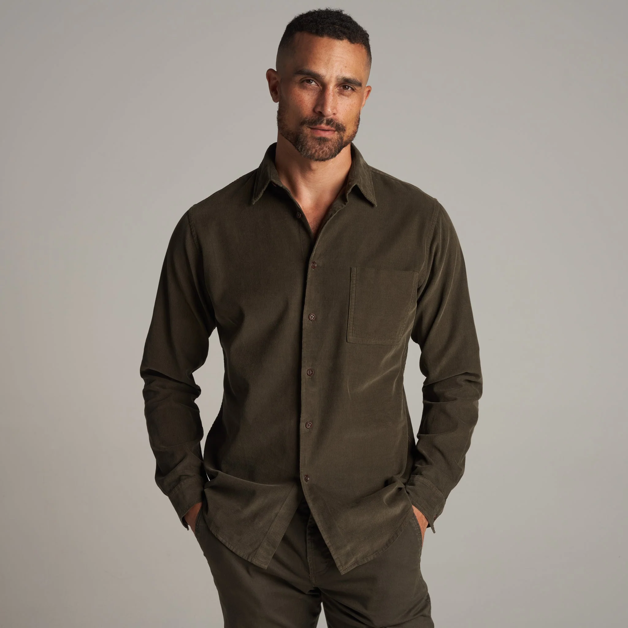 Nobel Fine Wale Cord Shirt - Image 16