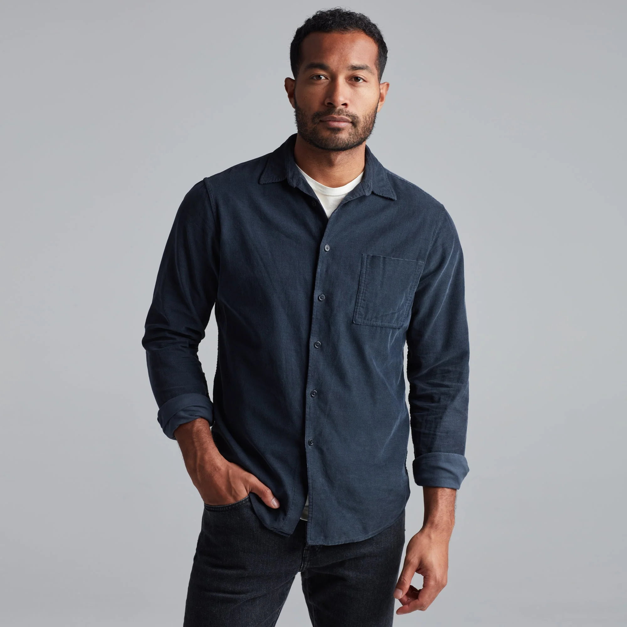 Nobel Fine Wale Cord Shirt - Image 38