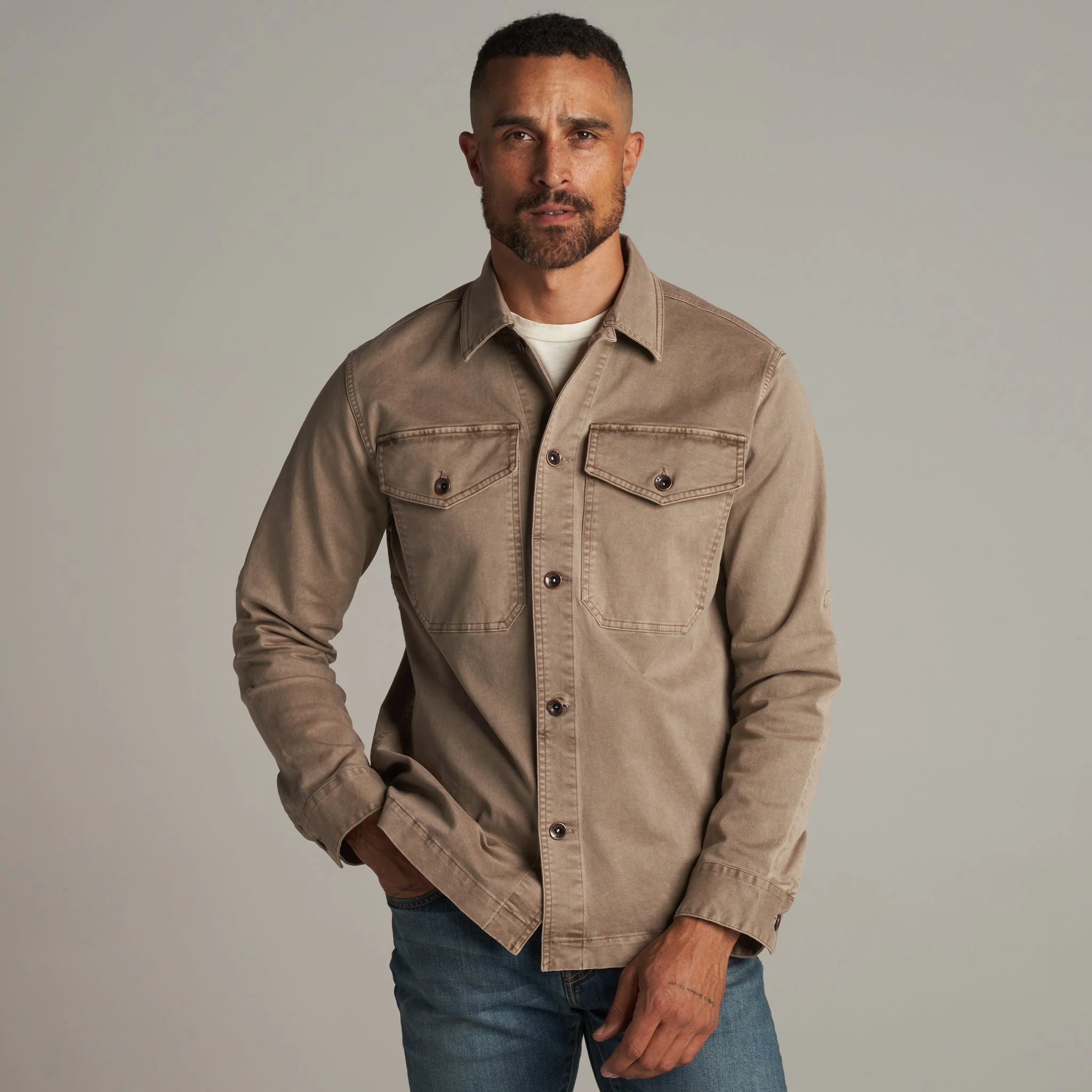 Odessa Mid-Century Twill Field Jacket - Image 13