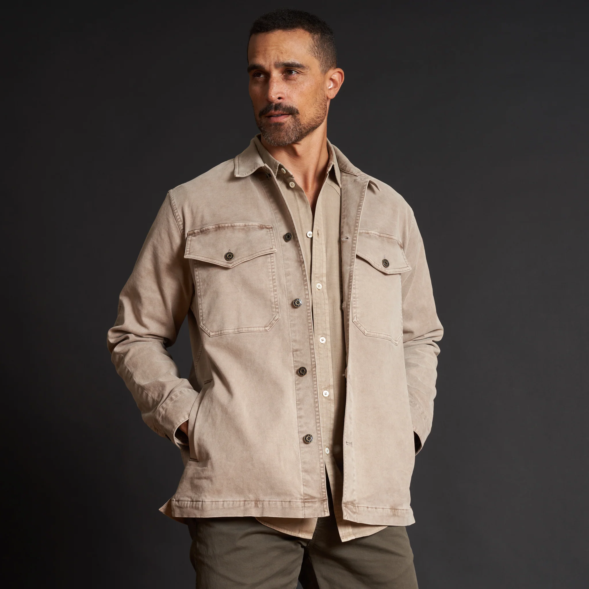 Odessa Mid-Century Twill Field Jacket - Image 18