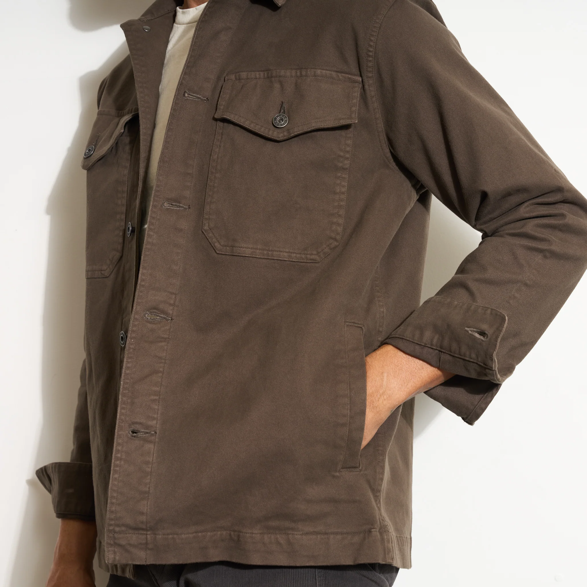 Odessa Mid-Century Twill Field Jacket - Image 3
