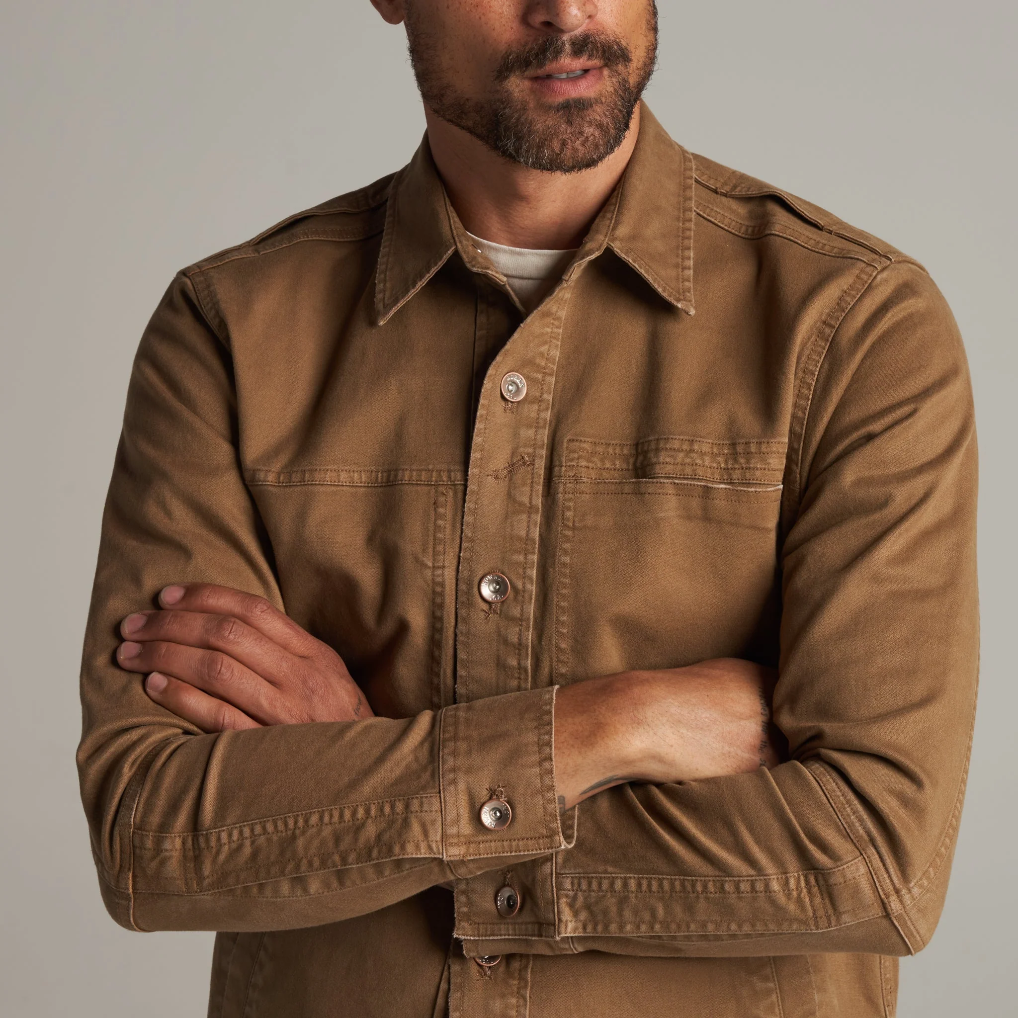Orion Mid-Century Twill Shirt Jacket - Image 4