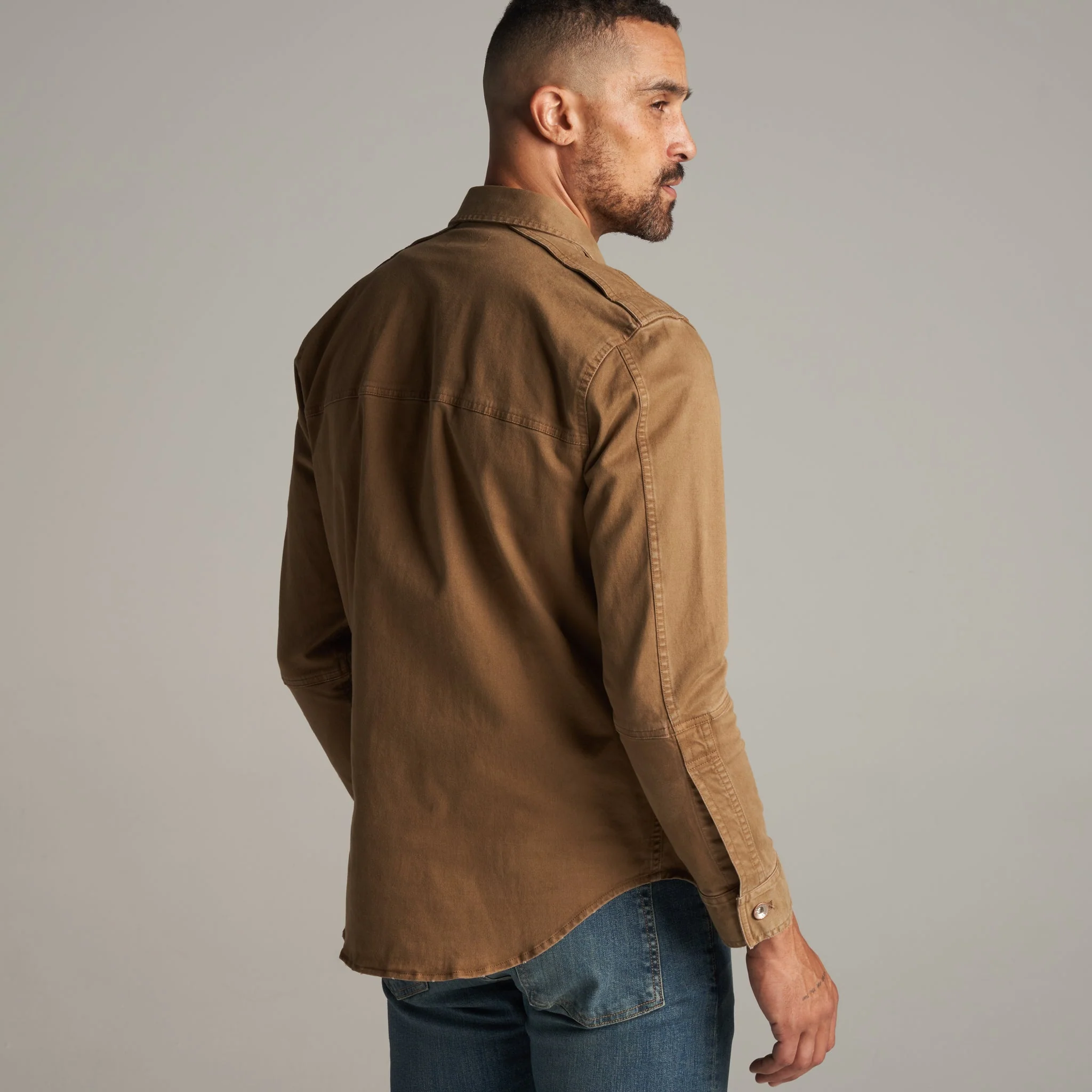 Orion Mid-Century Twill Shirt Jacket - Image 5
