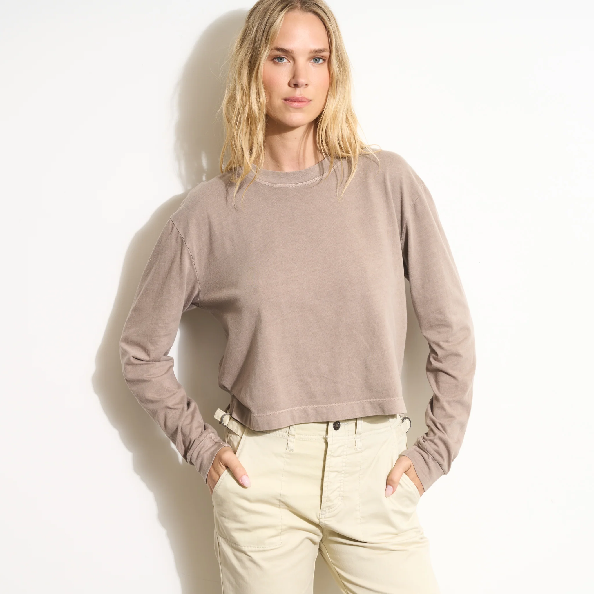 Reagan Long Sleeve Boyfriend Tee - Image 12