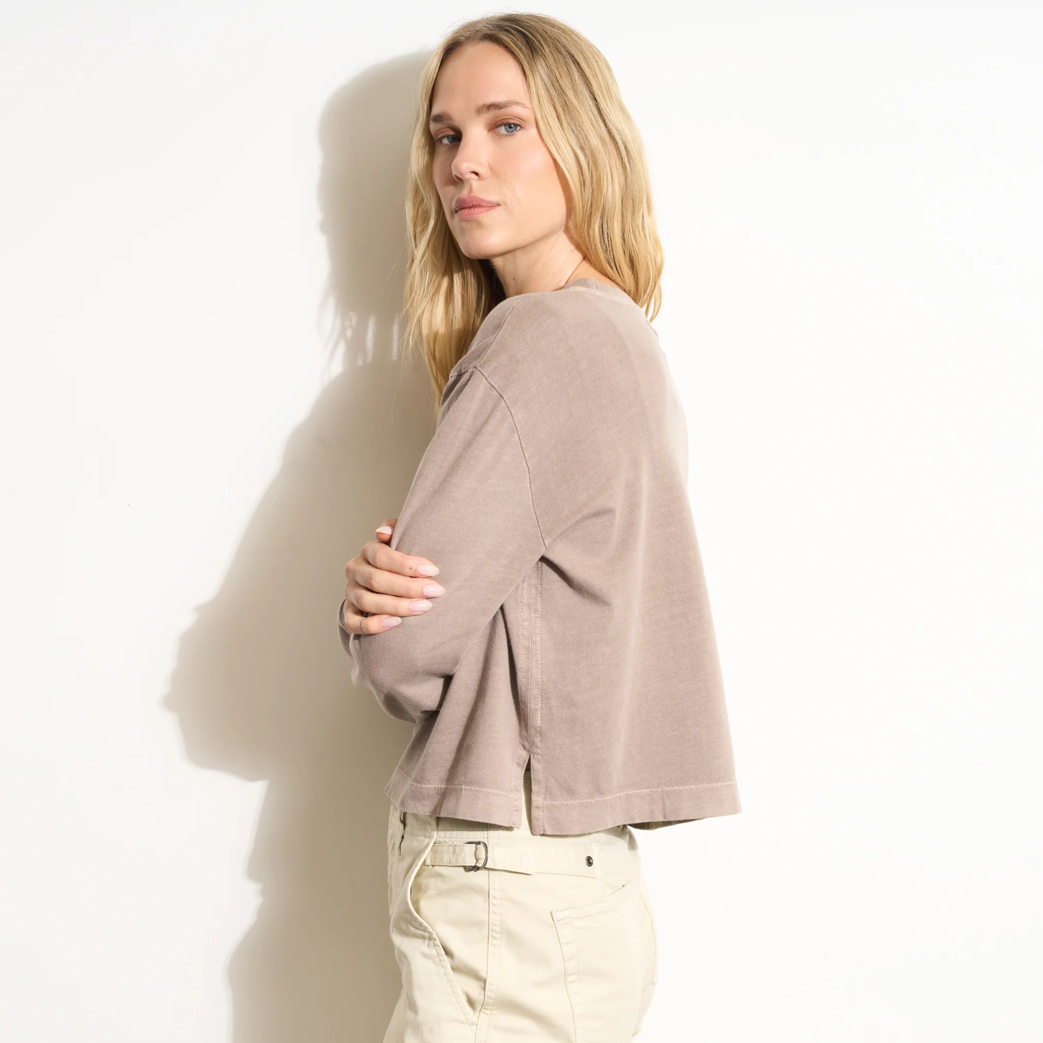 Reagan Long Sleeve Boyfriend Tee - Image 13
