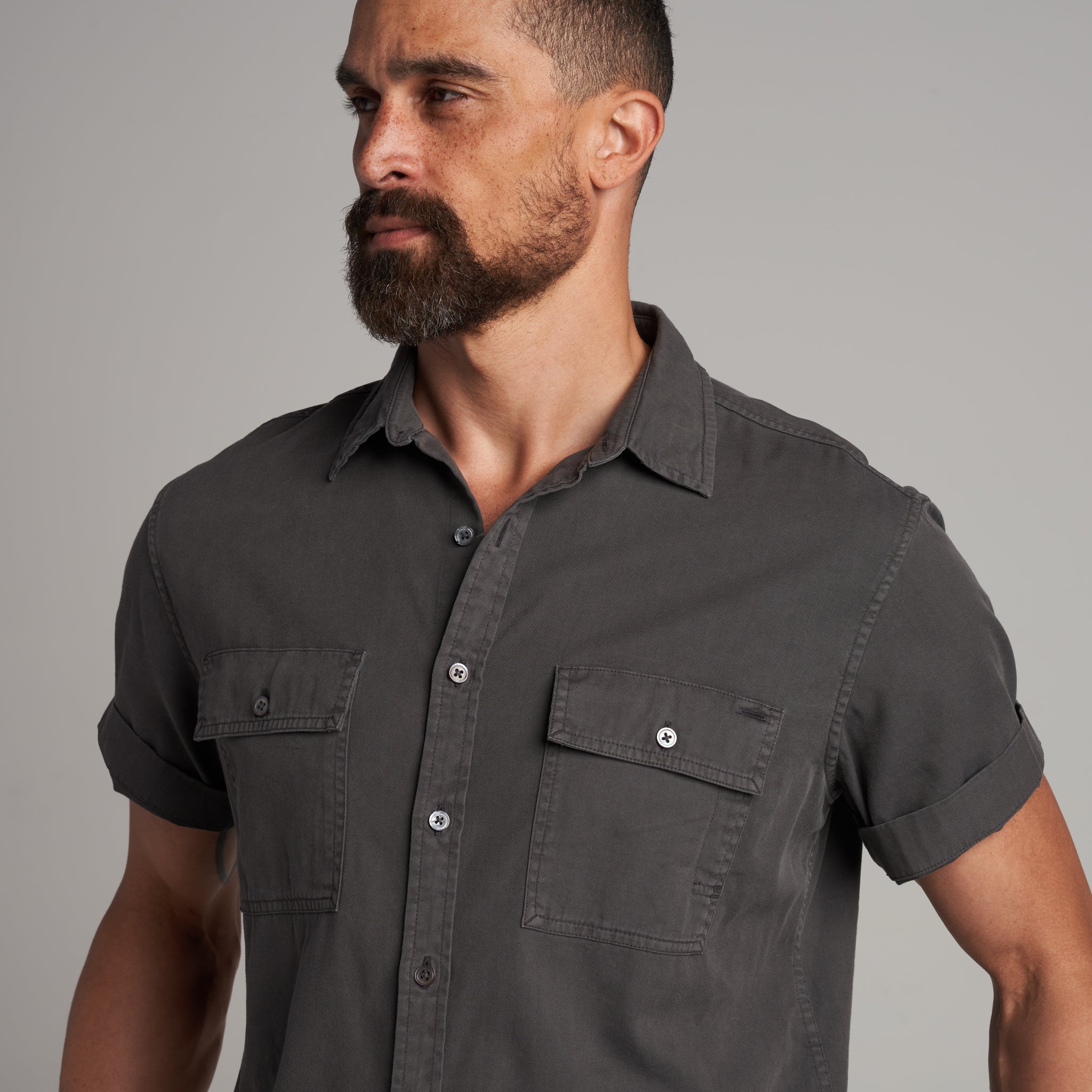Riley Heritage Twill Short Sleeve Shirt - Image 5