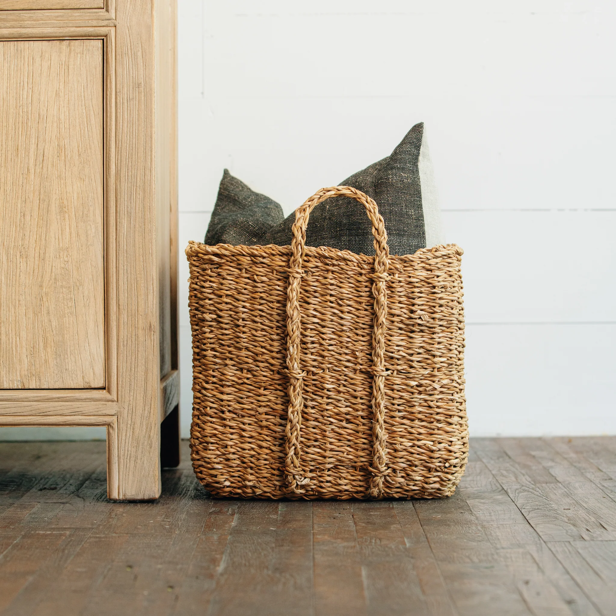 Square Seagrass Basket - Image 3