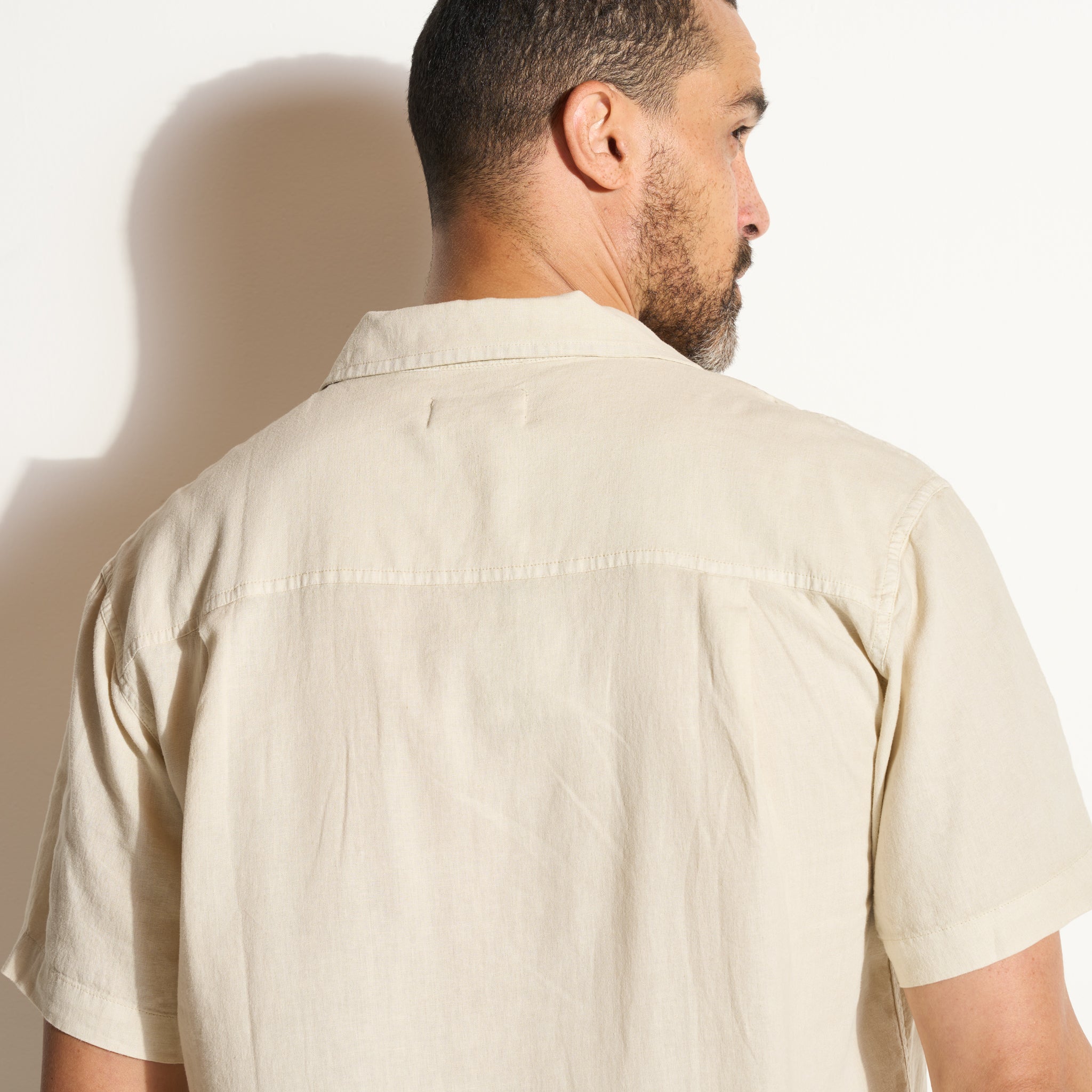 Zion Linen Tabby Weave Camp Shirt - Image 7